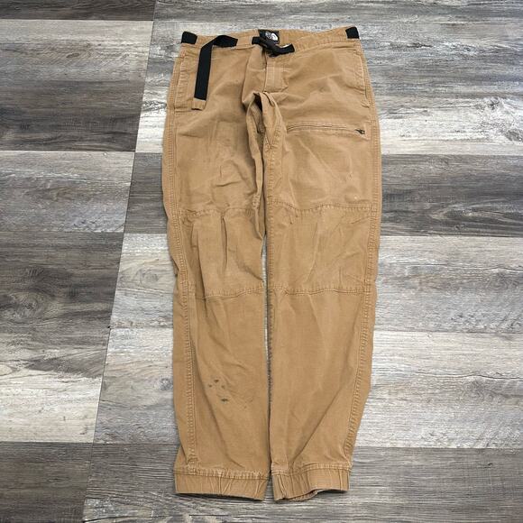The North Face Tan Mens 31 Regular Fit‎ Streetwear Cargo Jogger Pants TNF Hiking - Picture 1 of 12